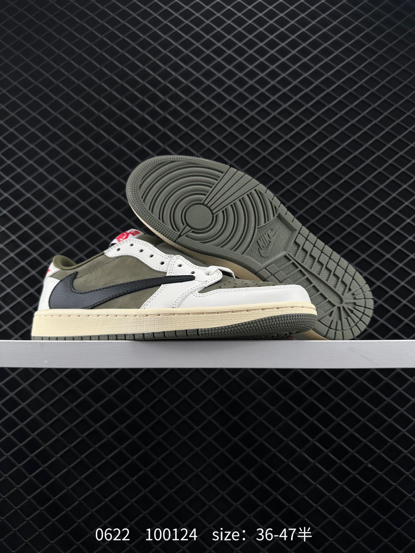 Fragment Design x Travis Scott x Nike Air Jordan 1 Low OG SP”Military Blue”